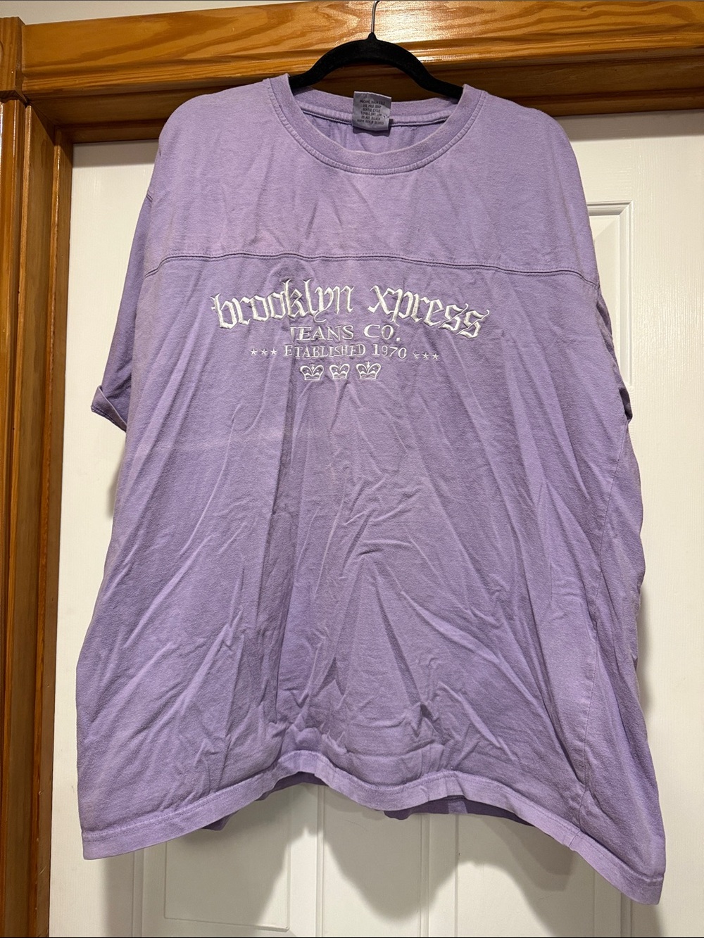 Brooklyn Xpress Lavender Crewneck Short Sleeve Tee - Classic Logo